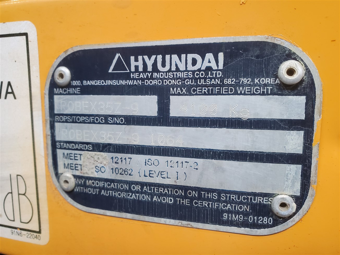 Minigraver Hyundai R35Z-9A